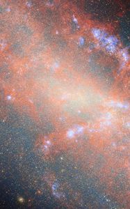 Preview wallpaper galaxy, stars, nebula, space, universe, orange