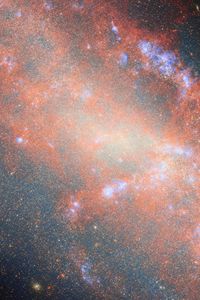 Preview wallpaper galaxy, stars, nebula, space, universe, orange