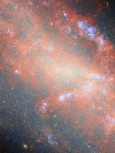 Preview wallpaper galaxy, stars, nebula, space, universe, orange