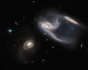 Preview wallpaper galaxy, stars, space, nebula, dark