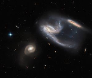 Preview wallpaper galaxy, stars, space, nebula, dark