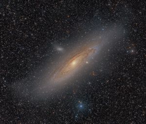 Preview wallpaper galaxy, stars, space, glow, dark