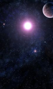 Preview wallpaper galaxy, stars, universe, light, planet