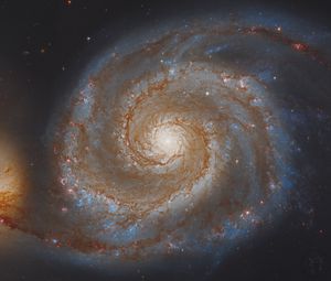 Preview wallpaper galaxy swirl, galaxy, glow, stars, space