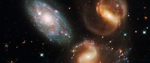 Preview wallpaper galaxy, universe, spirals, stars, cluster, telescope, hubble