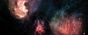 Preview wallpaper galaxy, universe, starry sky, stars, colorful, shine, bright