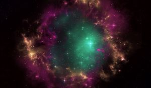 Preview wallpaper galaxy, universe, stars, portal, nebula, cluster, outer space