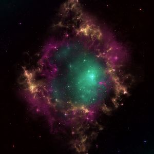 Preview wallpaper galaxy, universe, stars, portal, nebula, cluster, outer space