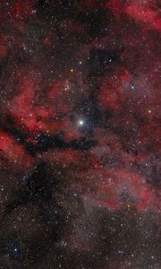 Preview wallpaper gamma cygni nebula, nebula, stars, space, red