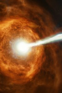 Preview wallpaper gamma ray burst, explosion, glow, beam, space