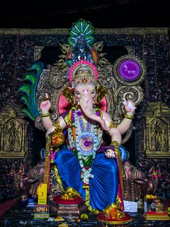 Download wallpaper 240x320 ganesha, deity, god, statue, idol, religion old  mobile, cell phone, smartphone hd background