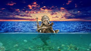 Ganesha tablet, laptop wallpapers hd, desktop backgrounds 1366x768, images  and pictures