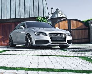 Preview wallpaper garage, audi, auto, audi a7, car