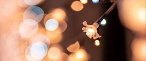 Preview wallpaper garland, glare, bokeh, lighting, illumination