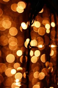 Preview wallpaper garland, light, glare, bokeh, dark