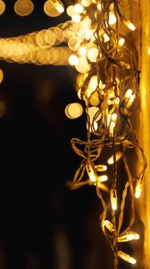 Preview wallpaper garland, light, lights, bokeh