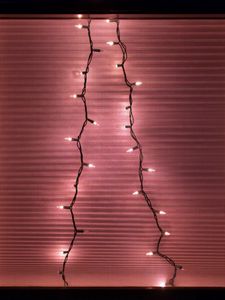 Preview wallpaper garland, light, mesh, red, dark