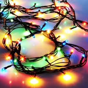 Preview wallpaper garland, lights, light, holiday, christmas, new year