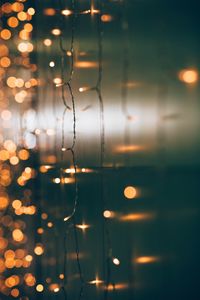 Preview wallpaper garland, macro, lights, glare, bokeh