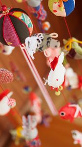 Preview wallpaper garland, toys, tradition, japan