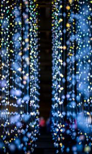 Preview wallpaper garlands, bulbs, lights, glow, light