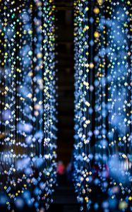 Preview wallpaper garlands, bulbs, lights, glow, light