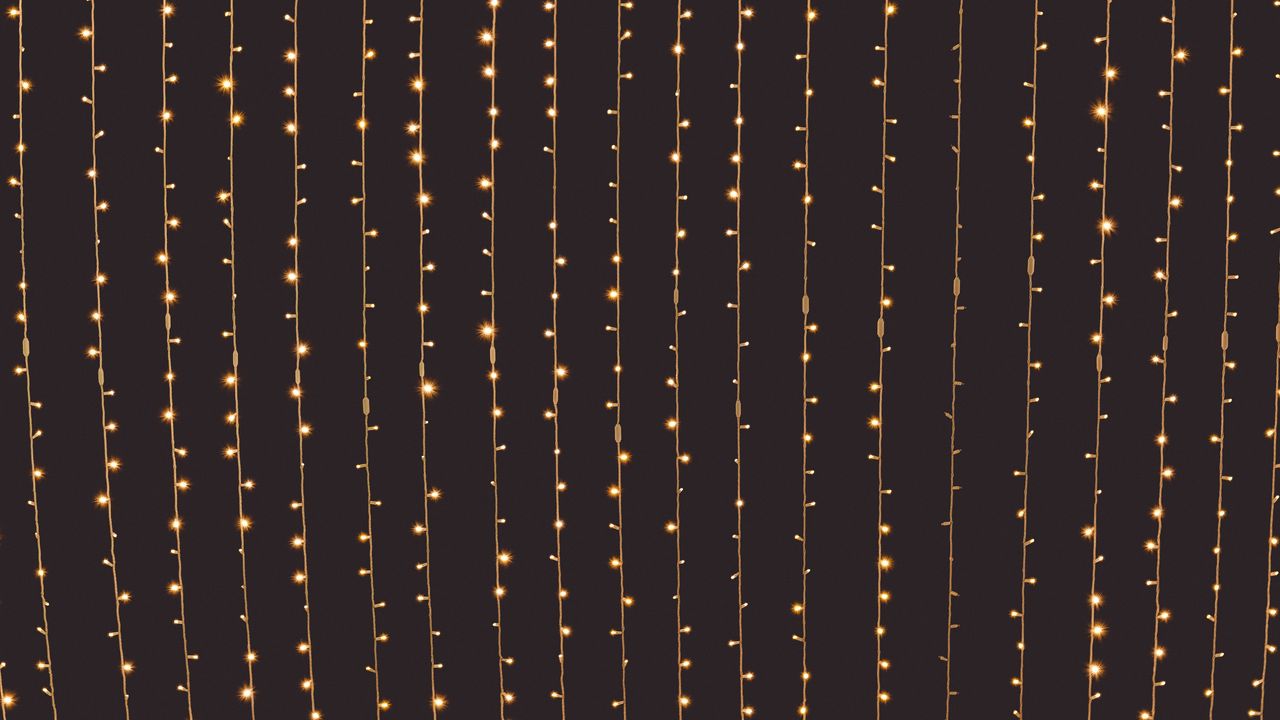 Wallpaper garlands, light, electricity