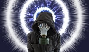 Preview wallpaper gas mask, mask, hood, circles