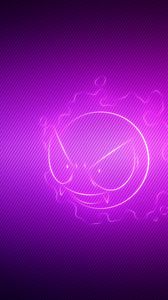 Preview wallpaper gastly, pokemon, purple, light