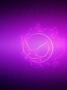 Preview wallpaper gastly, pokemon, purple, light