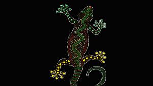 Preview wallpaper gecko, lizard, art, point