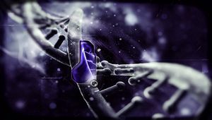 Preview wallpaper genetic code, dna, circuit