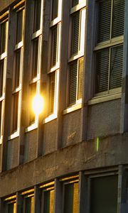 Preview wallpaper geometry, windows, building, light, lines