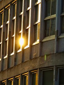 Preview wallpaper geometry, windows, building, light, lines