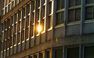 Preview wallpaper geometry, windows, building, light, lines