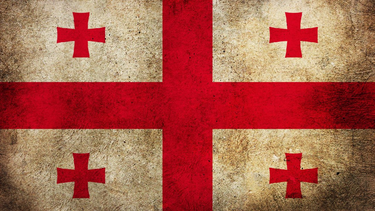 Wallpaper georgia, flag, mud, texture, pattern, symbol, surface