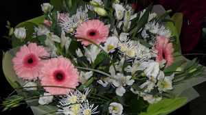 Preview wallpaper gerbera, flower, bouquet, decoration, beauty