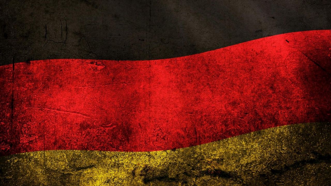 Wallpaper germany, flag, background, lines, scratches