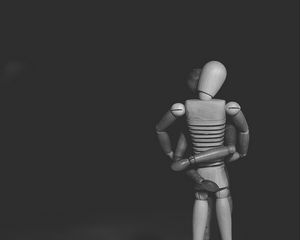 Preview wallpaper gestalta, mannequin, figure, bw
