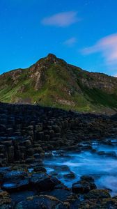 Preview wallpaper giants causeway, bushmills, shore, stones