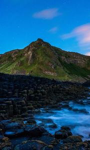 Preview wallpaper giants causeway, bushmills, shore, stones