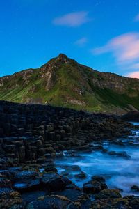 Preview wallpaper giants causeway, bushmills, shore, stones