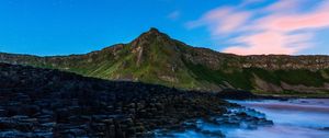 Preview wallpaper giants causeway, bushmills, shore, stones