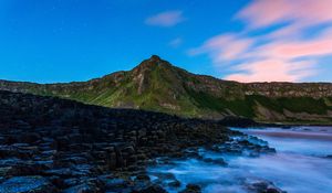 Preview wallpaper giants causeway, bushmills, shore, stones