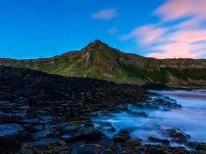 Preview wallpaper giants causeway, bushmills, shore, stones