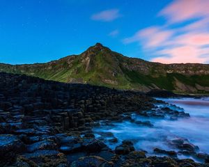 Preview wallpaper giants causeway, bushmills, shore, stones