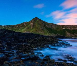 Preview wallpaper giants causeway, bushmills, shore, stones