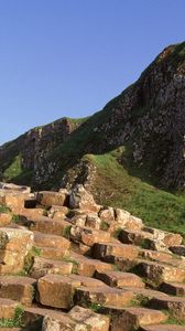 Preview wallpaper giants causeway, county antrim, ireland, mountain, stones