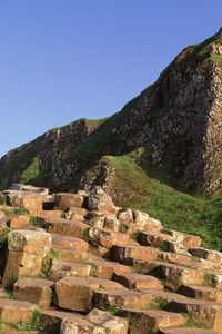 Preview wallpaper giants causeway, county antrim, ireland, mountain, stones