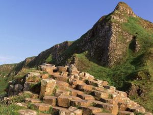 Preview wallpaper giants causeway, county antrim, ireland, mountain, stones